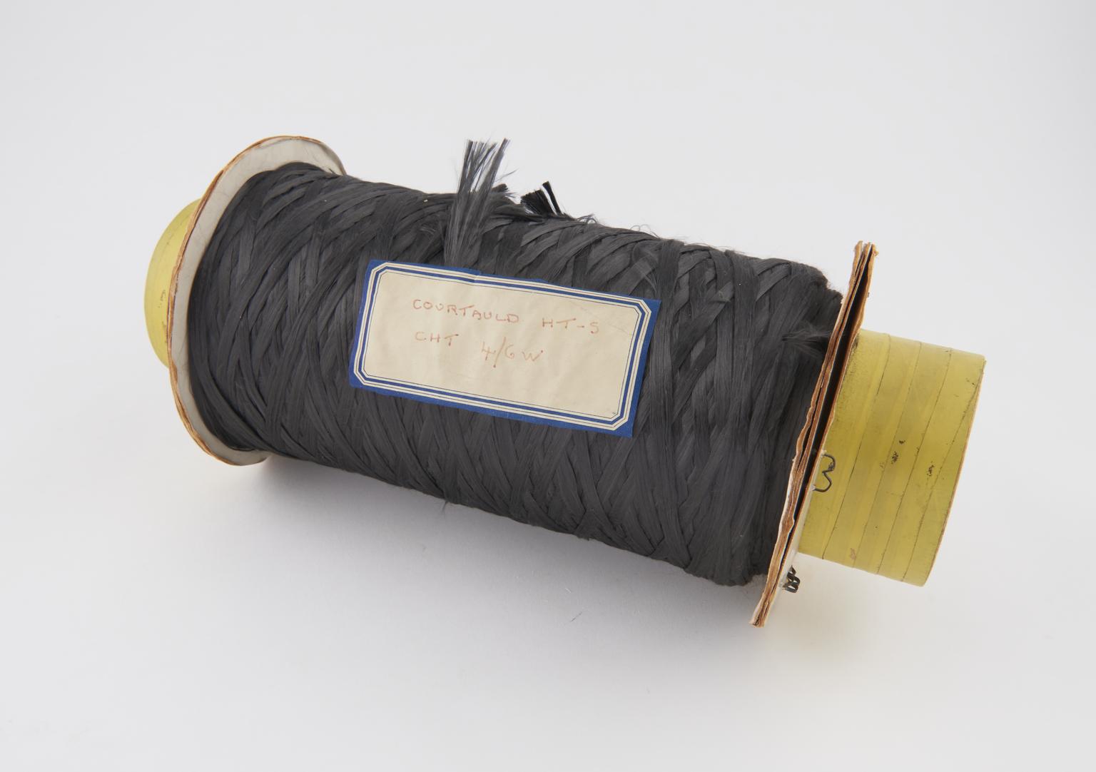 A reel of early carbon fibre